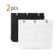 thumbnail image 2 of INSPIRE CHIC Rallonges de Soutien-Gorge pour Femmes à 3 Crochets 3 Rangées Bretelle de Soutien-Gorge Extensible Boucle Crochets Bande de Soutien-Gorge Noir-Blanc 2, 2 of 5