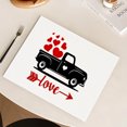 thumbnail image 1 of Danhjin Napperon Napperon Napperons de la Saint-Valentin Napperons Isolants Tapis de Tasse Tapis en Lin Tapis de Table Imprimés Napperons, 1 of 5