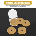 thumbnail image 2 of SUTENGDA 5Pcs 60mm Steel Rotary Cutter Blades Multipurpose Incisive Fabric Cutting Blades Portable Wide Compatibility Replacement Rotary Blades for Quilting Sewing, 2 of 11