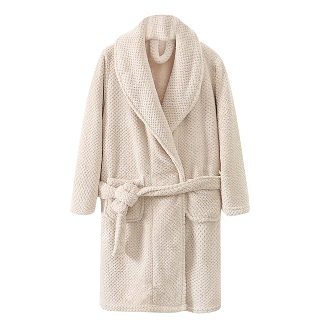 Girls Flannel Pajamas Bedclothes Thickened Extended Bathrobe Velvet