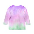 thumbnail image 4 of MeetoTime Haut à Manches 3/4 pour Enfants Décontracté Imprimé Teinture sur Nœuds Col Rond Pull de Base pour Garçons Filles 3-14 Ans Vêtements pour Enfants, 4 of 4