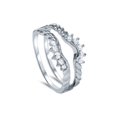 thumbnail image 3 of Bague de Protection en Diamants 5/8 Ct en Or Blanc 14 K, 3 of 4