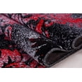 thumbnail image 3 of Milan Red Black Damask Area Rug 7'10" x 10'5", 3 of 5