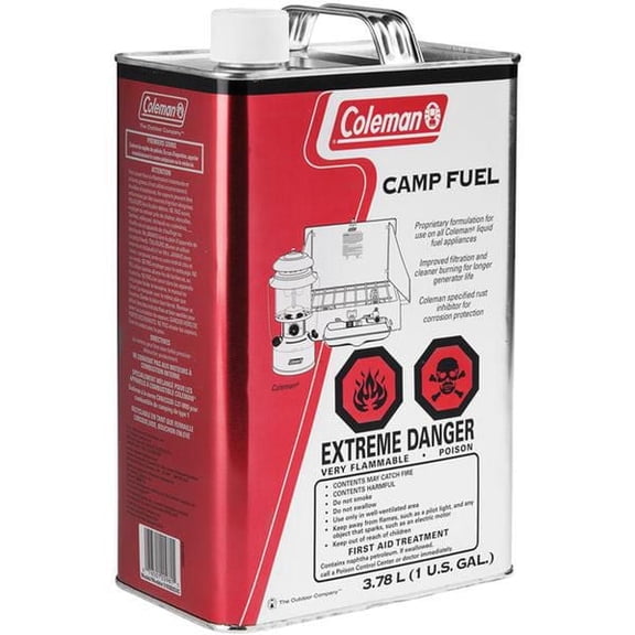 Coleman Camp Fuel, Naphtha Liquid Fuel For Camping Stoves, Lanterns & Heaters, 3.78-L
