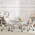 thumbnail image 3 of Kids Table and Chairs Set, Height Adjustable Kids Desk with 4 Chairs for Ages 2-10, Multi-Activity Kids Arts Table with Graffiti Desktop and Non-Slip Legs for Classrooms Daycares Home, 3 of 7