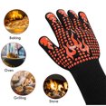 thumbnail image 3 of LJNYFDC Microwave Mitten Heat Resistant Kitchen Glove with Non Sticky and Non Slip Design Reusable Five Fingers Triple Layer Protection Long Sleeve 800 Degree F, 3 of 5