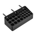 thumbnail image 1 of yuksok Battery Storage Box Container Wall Mount Divided Battery Holder Wall-mounted Bracket for Garage Workshop Home Office Tabletop Black, 1 of 7