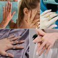 thumbnail image 4 of EIGTHTAIL Bague Ajustable Mode Initiale Alphabet Lettre A-Z Bagues pour Femmes Bijoux-Argent C, 4 of 9