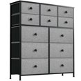 thumbnail image 1 of REAHOME 12 Drawer Steel Frame Bedroom Storage Organizer Dresser, Light Grey, 1 of 7