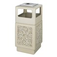 thumbnail image 2 of Scranton & Co Poubelle en Plastique à Panneau d'Agrégat de 38 Gallons, Beige, 2 of 2