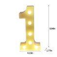 thumbnail image 2 of TopLLC Light Up Letters , LED Letters Lights Sign Alphabet And Number Big Lights Letter For Party Birthday Bar Battery Powered Christmas Decor Letter Lights on Clearance, 2 of 2