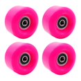 thumbnail image 1 of jinwen 4 Roues de Patinage à Roulettes - Roues Résistantes Patins à Roulettes à Double Rangée Accessoires Rose, 1 of 8