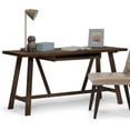 thumbnail image 2 of Allora Bureau d'Ordinateur Contemporain en Brun Tabac, 2 of 10