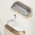 thumbnail image 4 of Vadktai Dish Drying Rack and Drain Board with Lid Cover, Kitchen Plate Cup Tray Cutlery Drainer, Plastic Dish Drying Box Multifunctional Space Saving Dish Drainer For Kitchen Accessories, 4 of 6
