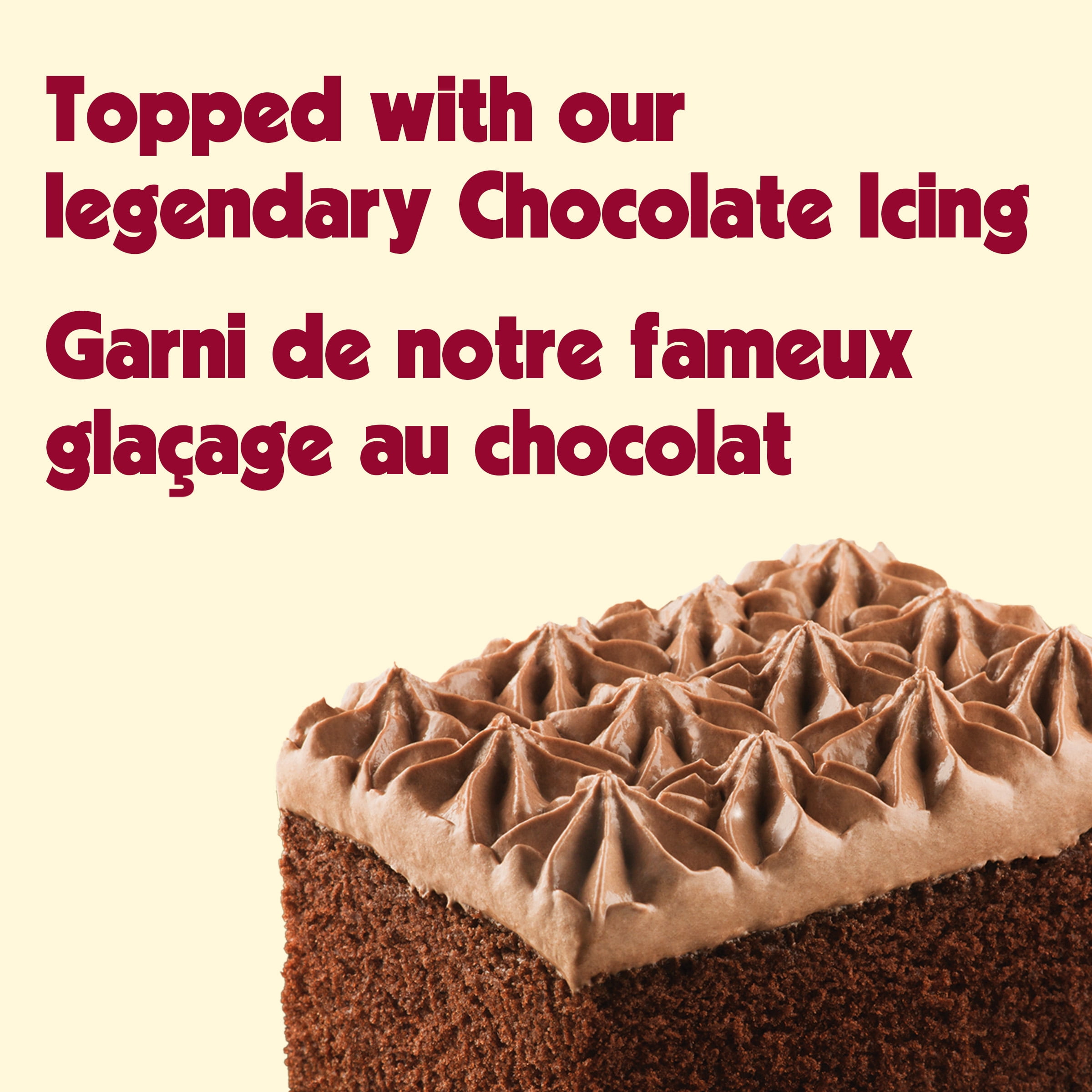 McCain® Deep'n Delicious® Chocolate Cake, Made in Canada from domestic and imported ingredients, 510g