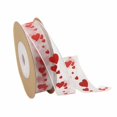 thumbnail image 1 of TIMIFIS Valentine Ribbon for Crafts Red Hearts Embossing Ribbon for Gift Wrapping Home Decor for Wedding Birthday Party Valentine Tree （0.4",40"）, 1 of 2