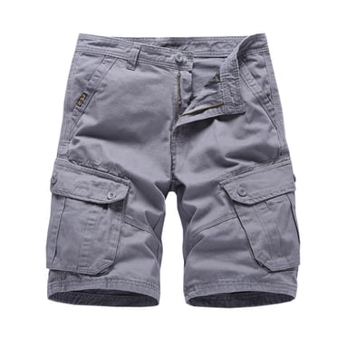 TopLLC Mens Shorts, Men pants Men's Plus Size Cargo Shorts Multi-Pockets Relaxed Summer Beach Shorts Pants