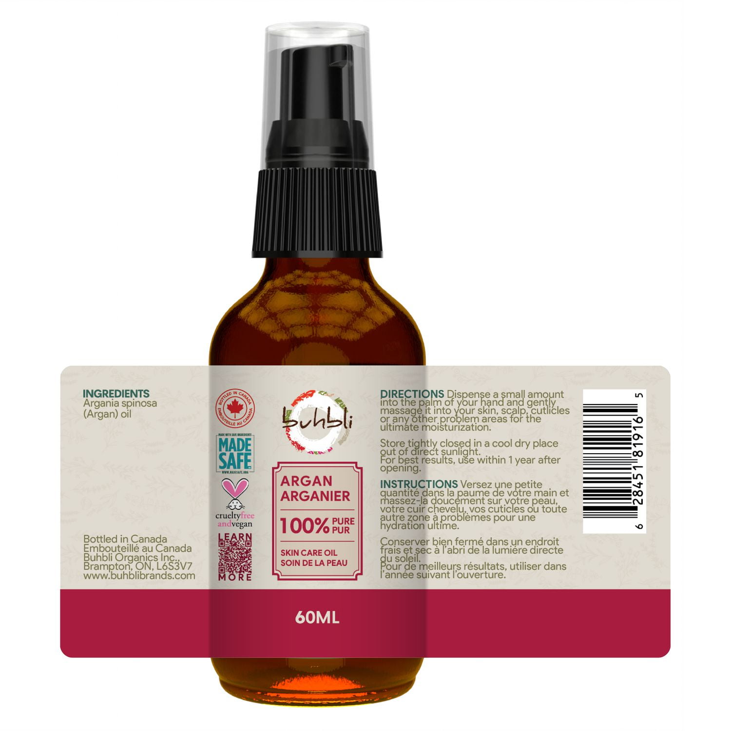 Huile d'argan Buhbli Brands