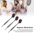 thumbnail image 4 of Metal Tip Darts, Enhanced Control Professional Lightweight Knurled and Grooved Throwing Darts with Storage Box for Bar, 4 of 8