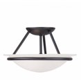 thumbnail image 1 of Livex 4823-04 2 Light Bowl Semi-Flush Mount&amp;#44; Black, 1 of 4