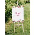 thumbnail image 5 of Darling Souvenir MADE WITH LOVE PersonalizedWelcomeBannerFlower Border,Custom Text Poster Party CollectionWelcomeSignGreat For Wedding, Birthday, Engagement Party- 18x12, 5 of 5