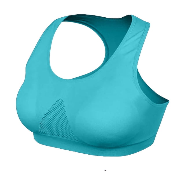 Yuyuzo Sport Bra for Women Plus Size High Impact Comfortable Mesh Bra Racerback Workout Padded Yoga Bras