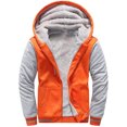 thumbnail image 4 of Qertyioot Hauts pour Hommes Mode Veste Décontractée Extérieur Manches Longues Manteau Chaud, 4 of 6