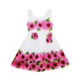 thumbnail image 1 of Robe Fille Tournesol Feuilles Vertes Sans Manches 2 Ans, 1 of 4