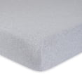 thumbnail image 1 of Gerber Organic Fitted Crib Sheet, Grey Heather Knit, 1 of 2