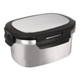 thumbnail image 1 of Mainstays 33oz Rectangular Food Container with Divider, Stainless Steel, 1 of 16