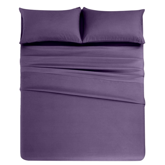 Four-Piece Bedding Set for Bedroom Home - Microfiber Comforter Cover with Pillowcases Soft Durable Sleep for All Rooms