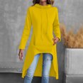 thumbnail image 1 of Jusqu'à 50 % de Réduction tumgatte Hauts pour Femmes Sweat à Capuche Manches Longues Design Mode Solide Sweat à Capuche avec Poche Pull d'Automne Vêtements d'Automne pour Femmes 2024, 1 of 8