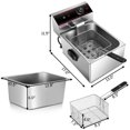 thumbnail image 2 of Gymax 1700W Deep Fryer Electric Commercial Tabletop Restaurant Frying w/ Basket Scoop, 2 of 10