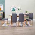 thumbnail image 1 of vidaXL Dining Chairs 6 pcs Light Gray Fabric, 1 of 5
