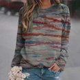 thumbnail image 2 of Babysbule Liquidation Hauts pour Femmes, Chandails Décontractés à Imprimé pour Femmes, T-Shirts Thermiques à Col Rond à Manches Longues Amples Com, 2 of 3
