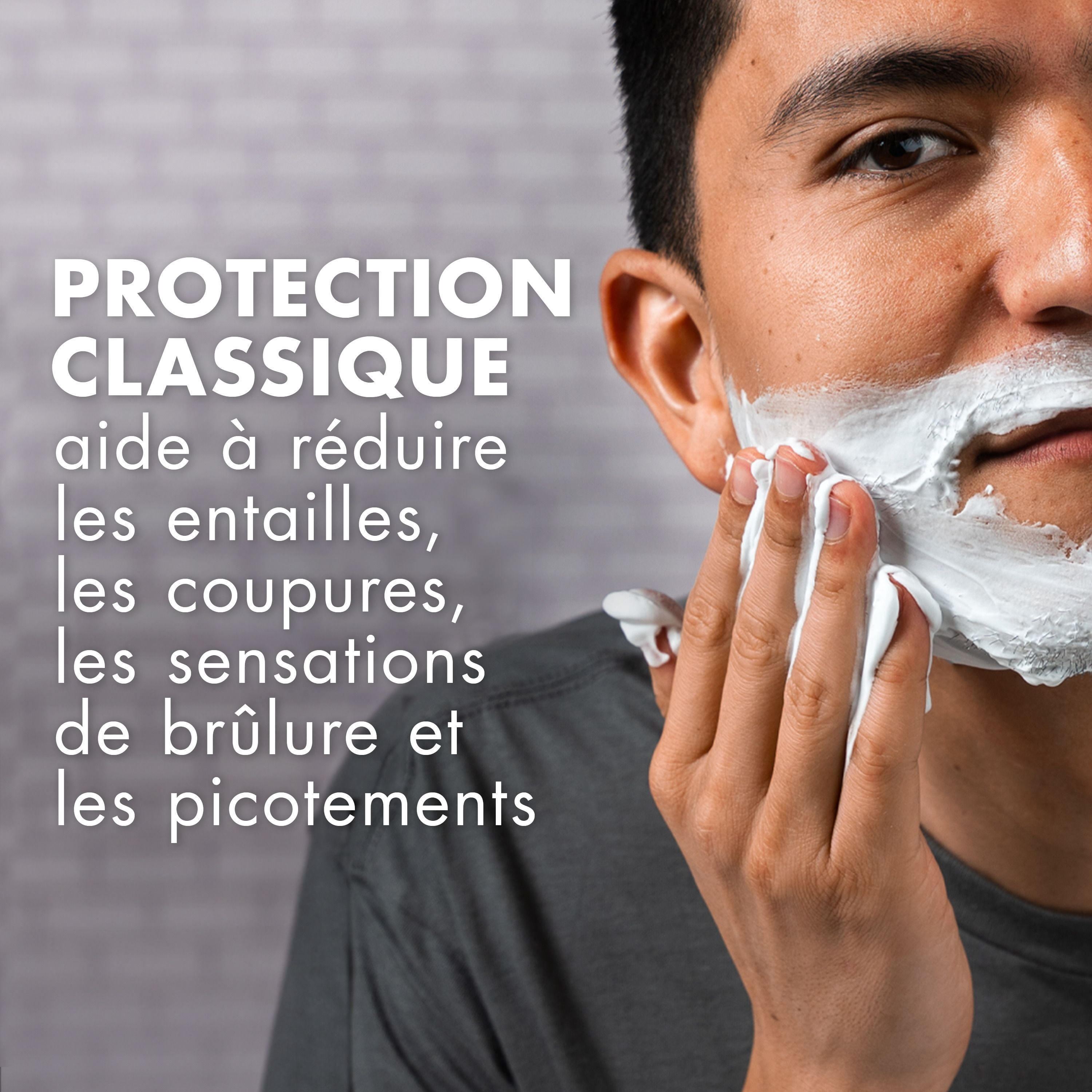Mousse à raser pour hommes Gillette Foamy peau sensible