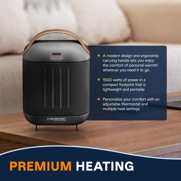 DeLonghi Capsule Ceramic Heater - Grey - Walmart.ca