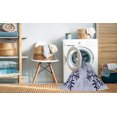 thumbnail image 2 of Ahgly Company Tapis d'Intérieur Lavable à la Machine, Carré, Transitionnel, Bleu Lavande, Tapis de Zone, 6 Pieds Carré, 2 of 7