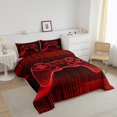 thumbnail image 3 of Erosebridal Geometric Gamepad Comforter Sets Full Size, Abstract Stripe Comforters & Duvets, Gaming Sports Decor, Reversible, 3 of 7