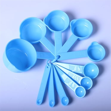 Dvkptbk Spoons Plastic Spoon 11 Sets of Spoon Marked Scale Baking Diy Kitchen Gadgets