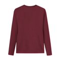 thumbnail image 5 of Pisexur Hauts pour Femmes Mode d'Automne T-Shirt à Imprimé Graphique Cœur Col Rond Manches Longues Chemises pour Femmes Chic Décontracté Hauts de Sortie Confort Polyvalent Blouses Légères, 5 of 5