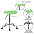 thumbnail image 2 of Vibrant Apple Green Tractor Seat and Chrome Stool, 2 of 9