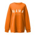 thumbnail image 4 of Qertyioot Chemises à Manches Longues pour Femmes, Mode Femmes Confortable Décontracté Chandail à Lettres Imprimé Col Rond T-Shirt Blouse Hauts, 4 of 4