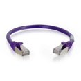 thumbnail image 1 of Câble de Réseau Ethernet Cat6 de 15 Pi Sans Accroc avec Blindage-STP - Violet, 1 of 1
