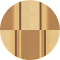 thumbnail image 1 of Ahgly Tapis Rond Lavable en Machine Intérieur Transitionnel Chrome Or Jaune, 4 Pieds Rond, 1 of 7