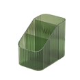 thumbnail image 1 of Desktop Plastic Makeup Organizer Divided Storage Makeup Container for Cotton Pads Sponge Beauty Cotton Swab  Amber Gold Three Grids, 1 of 7