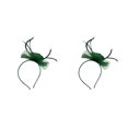 thumbnail image 4 of QualitChoice Maille Fascinator Femmes Coiffure Photographie Accessoires Prom Maquillage Performance Réglable Cosplay Partie Couvre-Chefs Vert Foncé 2PCS, 4 of 6