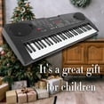 thumbnail image 4 of Portable Electric Piano 61 Keys Touch display set Instrument with Mic Full-Size Keys Battery Operate Stand Birthday Gift for Recording Kids, 4 of 8