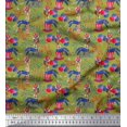 thumbnail image 1 of Soimoi Polyester Crepe Fabric Women,Balloon & Firecrackers Party Printed Fabric 1 Yard 52 Inch Wide, 1 of 3