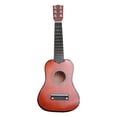 thumbnail image 2 of SNNROO 21inch Acoustic Guitar Mini Guitar Musical Instrument Wooden Craft for Beginner Children (Coffee), 2 of 10